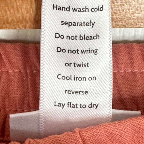 NEW Andie Swim‎ Graciosa Shorts Linen Blend Coral Tassel Tie Vacation Size Med - Picture 7 of 7